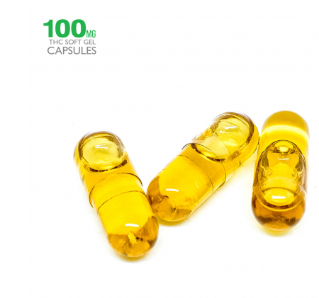 Buy 100mg THC Hemp Seed Oil Capsules